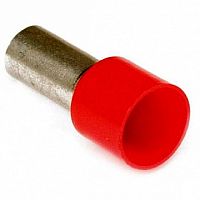 Наконечник-гильза с изолир.фланцем, 1мм, Красный (упак. 500 шт) | код. 2ART504 |  DKC